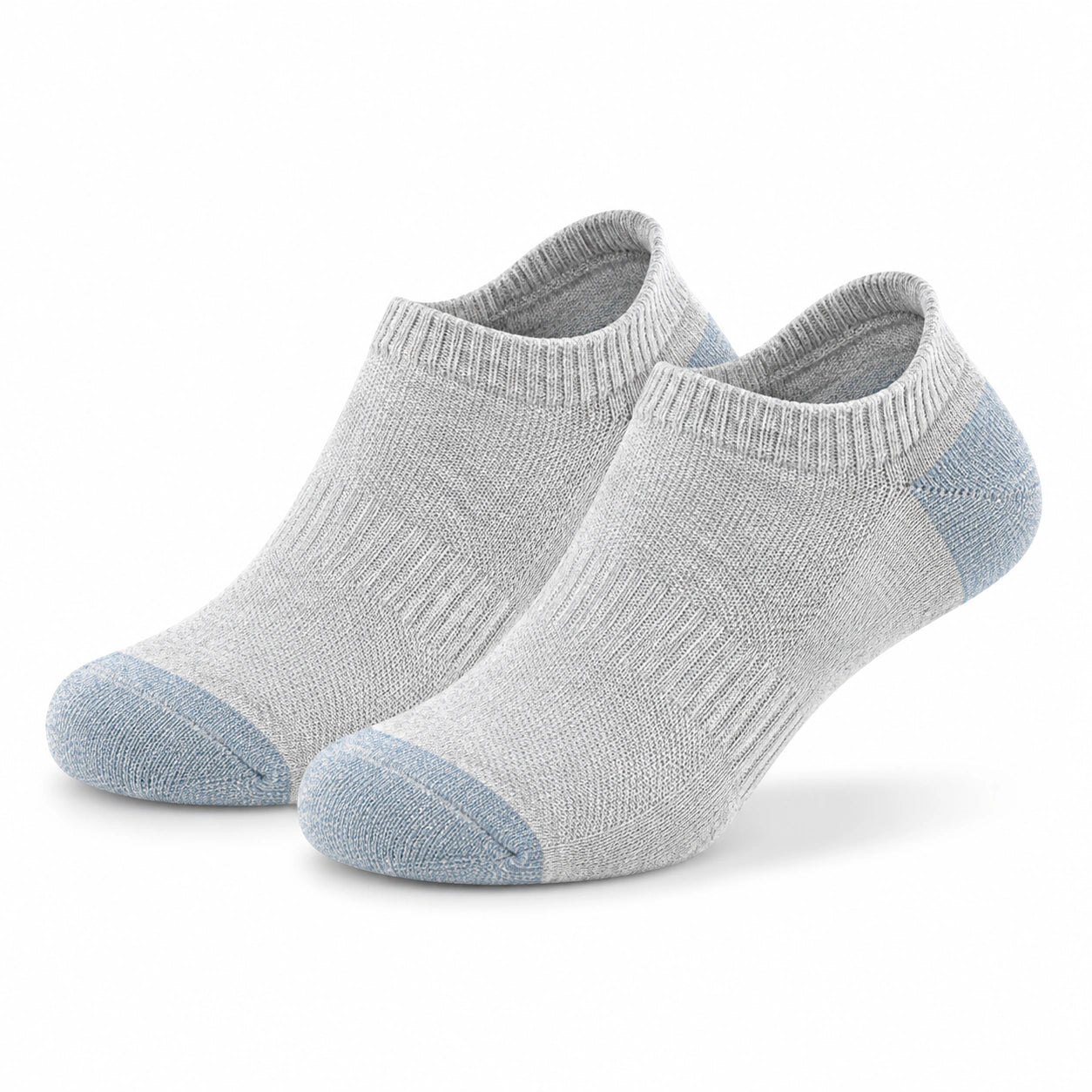 Calze corte 43-46 in maglia grigio chiaro e azzurro - stile sportivo per uso quotidiano