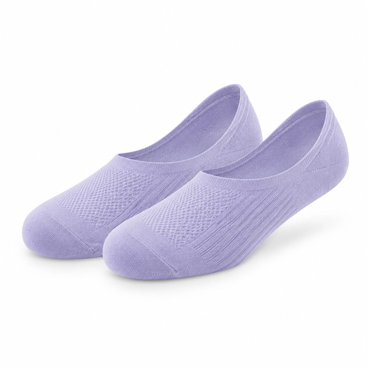 Calzini fantasmino 43-46 in tessuto lilla traspirante - design basso