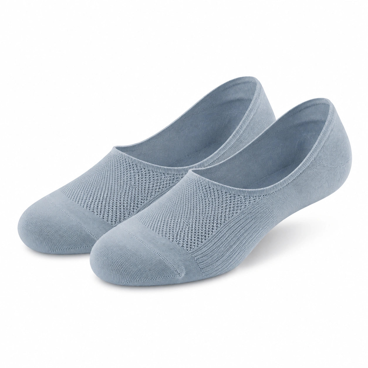 Fantasmini 35-38 in maglia tessile azzurro chiaro - calze basse traspiranti