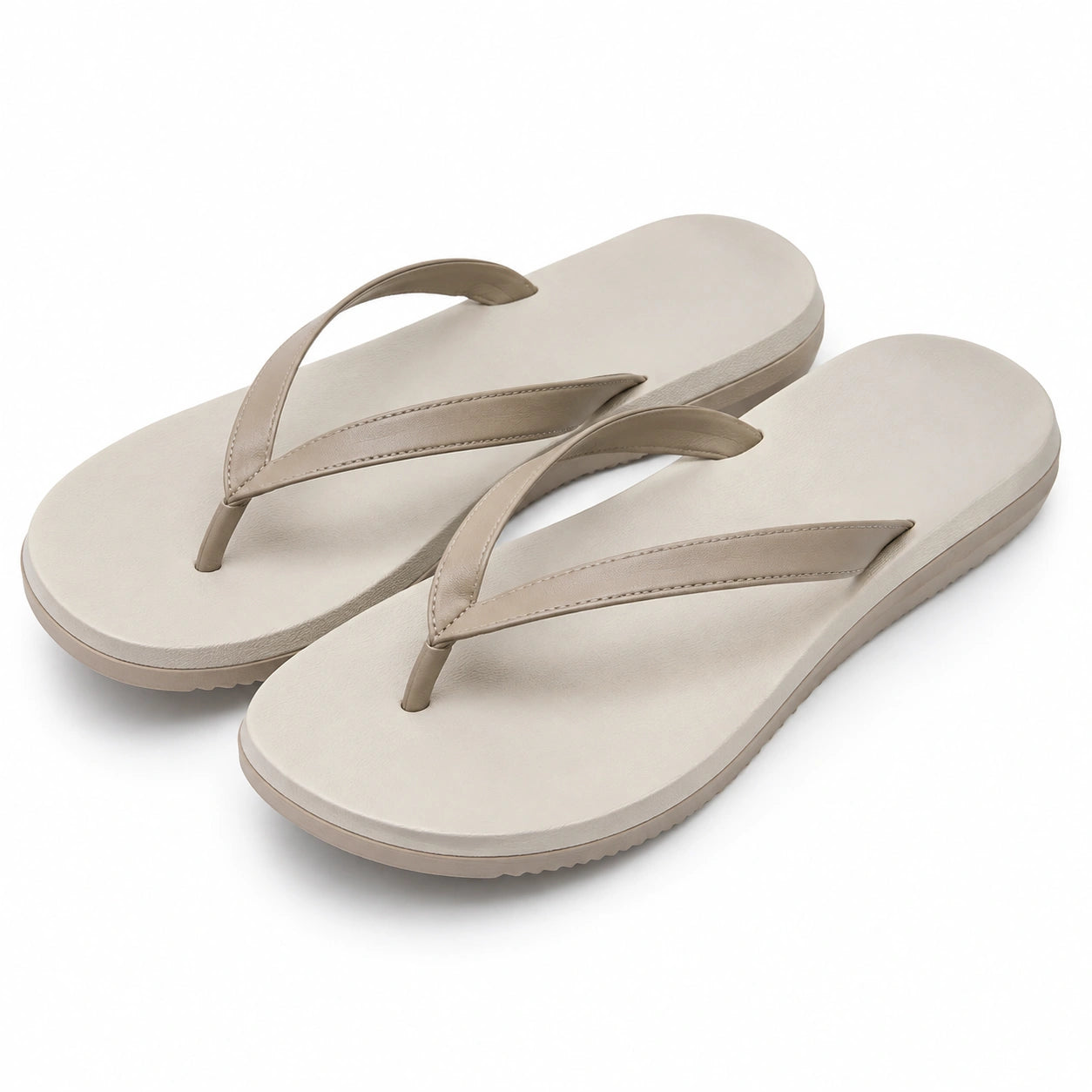 Infradito 42/43 beige in materiale sintetico con suola leggera antiscivolo