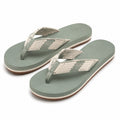 Infradito 42/43 verde salvia con fascia tessile - stile casual estivo