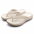 Infradito 38/39 beige con fascia in tessuto e suola ammortizzata